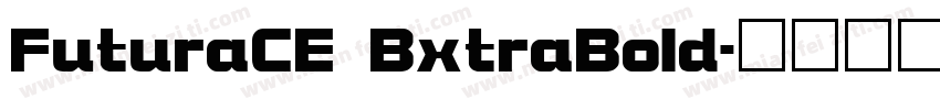 FuturaCE BxtraBold字体转换